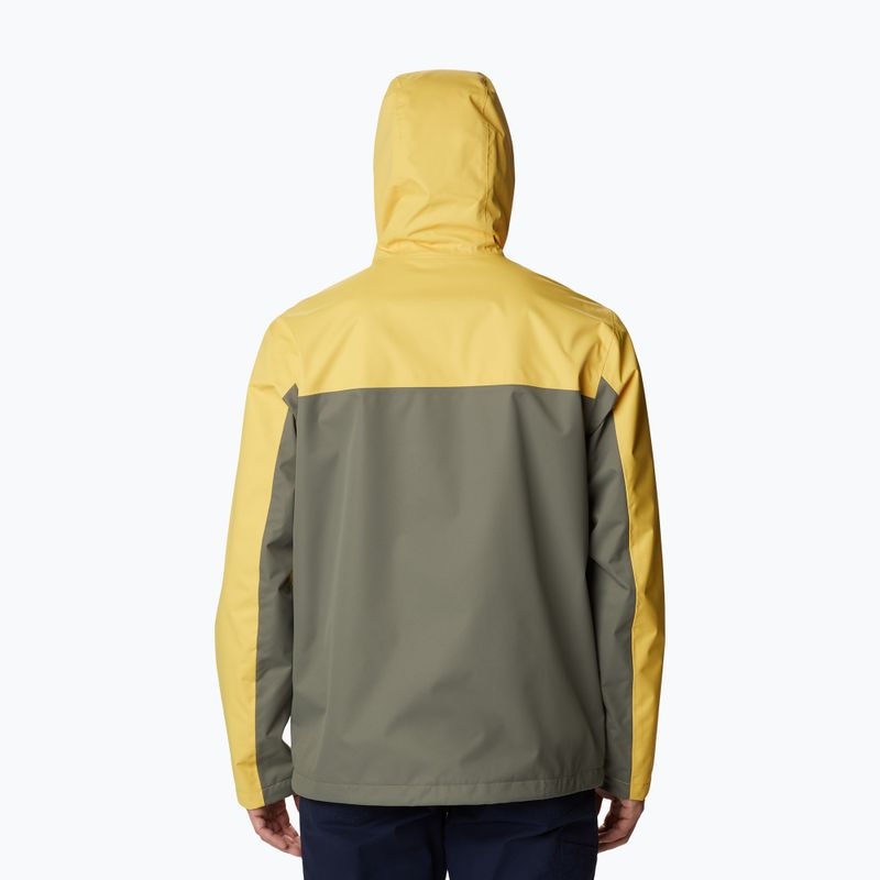 Columbia vyriška striukė nuo lietaus Hikebound yellow-green 1988621 2