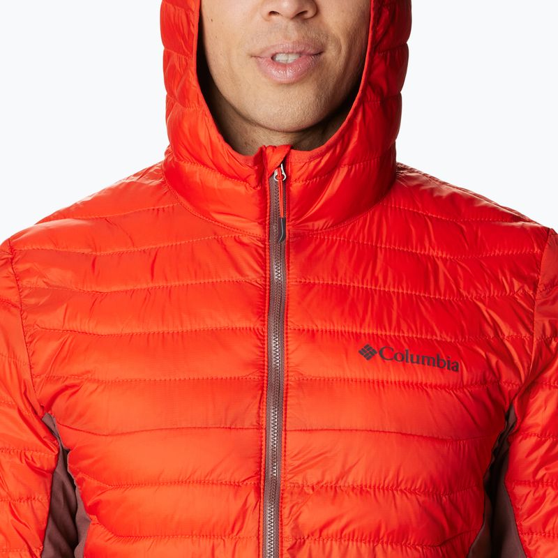 Columbia Powder Pass Vyriška hibridinė striukė su gobtuvu raudona 1773271839 6