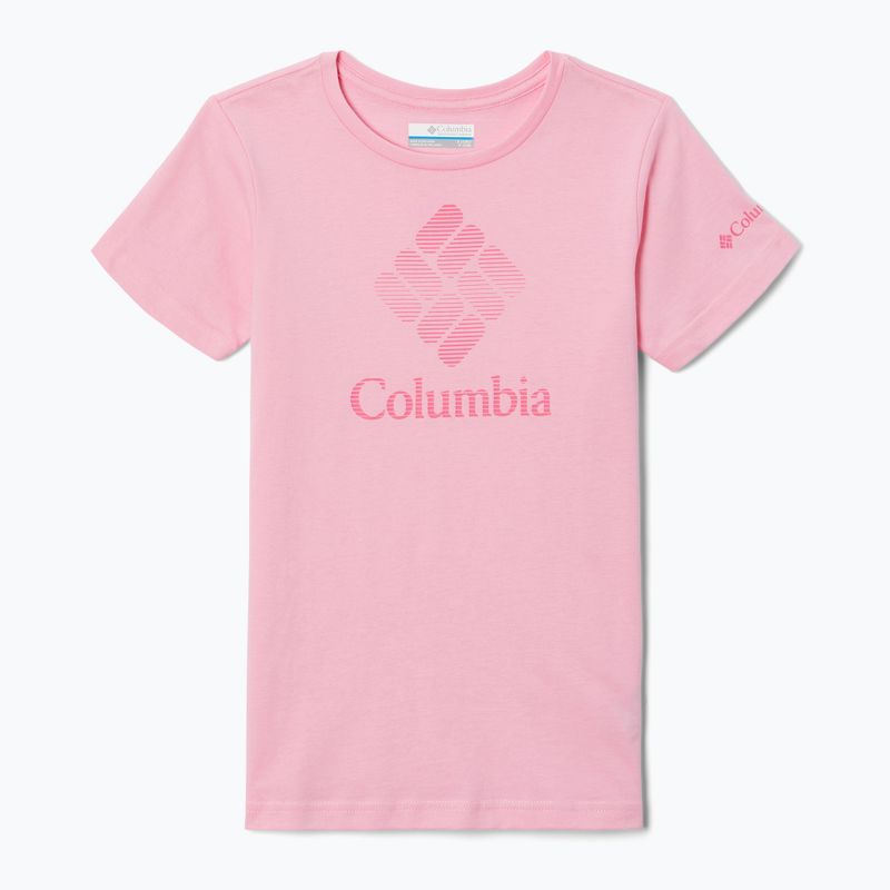 Columbia Mission Lake Graphic vaikiški trekingo marškinėliai rožinės spalvos 1989791679