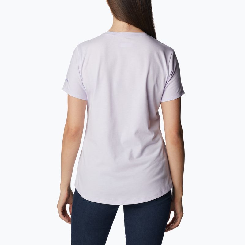 Moteriški trekingo marškinėliai Columbia Sun Trek Graphic purple 1931753569 2