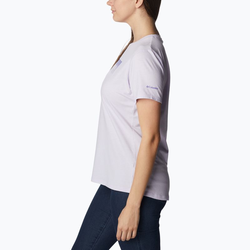 Moteriški trekingo marškinėliai Columbia Sun Trek Graphic purple 1931753569 4