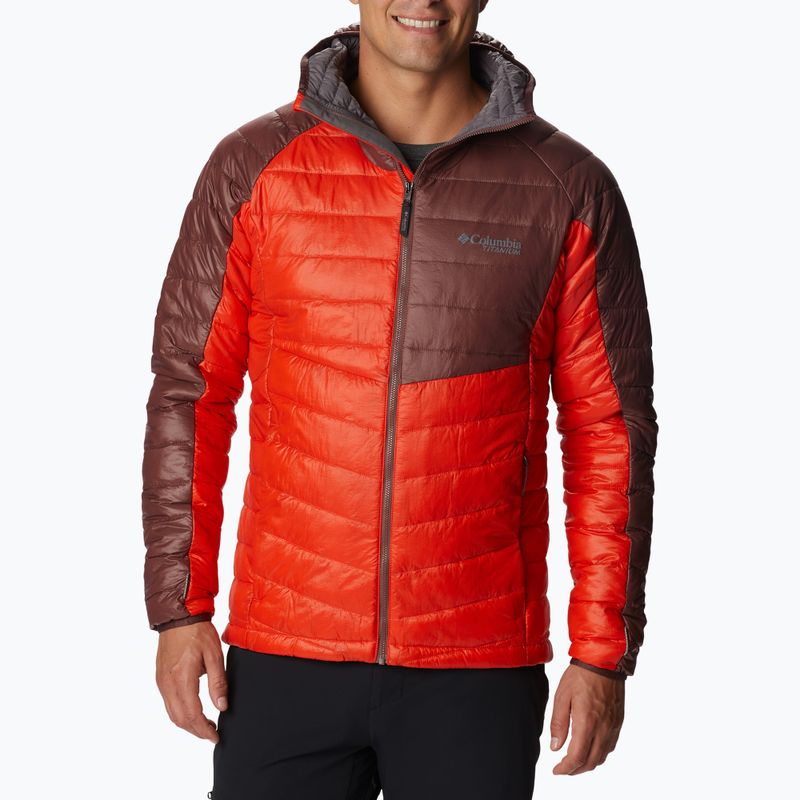 Vyriška pūkinė striukė su gobtuvu Columbia Platinum Peak Red 2008611839 3