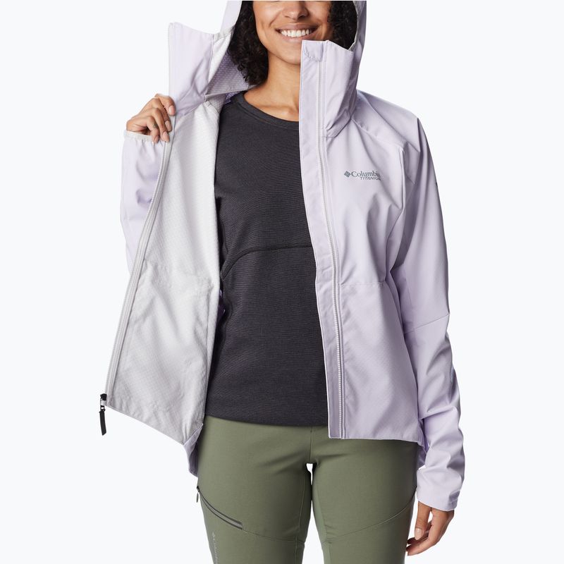 Columbia Platinum Peak moteriška softshell striukė violetinė 2035021568 5