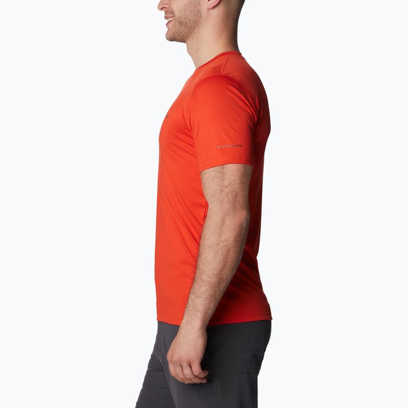 Columbia Zero Rules vyriški trekingo marškinėliai raudoni 1533313840 3