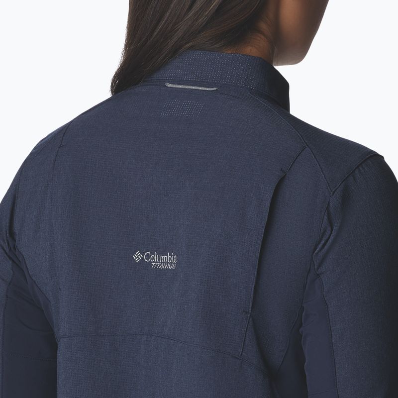 Columbia moteriški marškinėliai Titan Pass Irico tamsiai mėlyni 1991941472 5