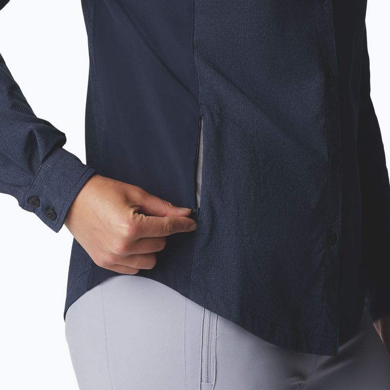 Columbia moteriški marškinėliai Titan Pass Irico tamsiai mėlyni 1991941472 7