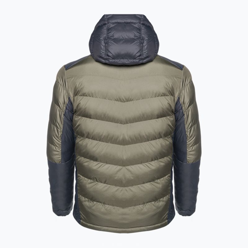 Columbia Labyrinth Loop Hooded stone green/shark vyriška pūkinė striukė 9