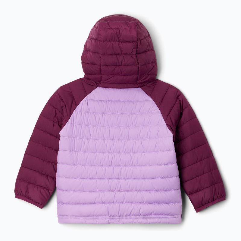 Vaikiška pūsta striukė Columbia Powder Lite Hooded gumdrop/marionberry 6