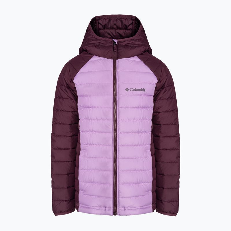 Vaikiška pūsta striukė Columbia Powder Lite Hooded gumdrop/marionberry