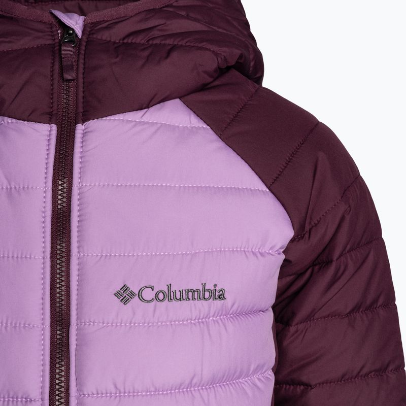 Vaikiška pūsta striukė Columbia Powder Lite Hooded gumdrop/marionberry 3