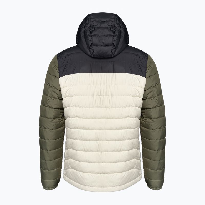Vyriška pūkinė striukė Columbia Powder Lite su gobtuvu dark stone/shark/stone green 9