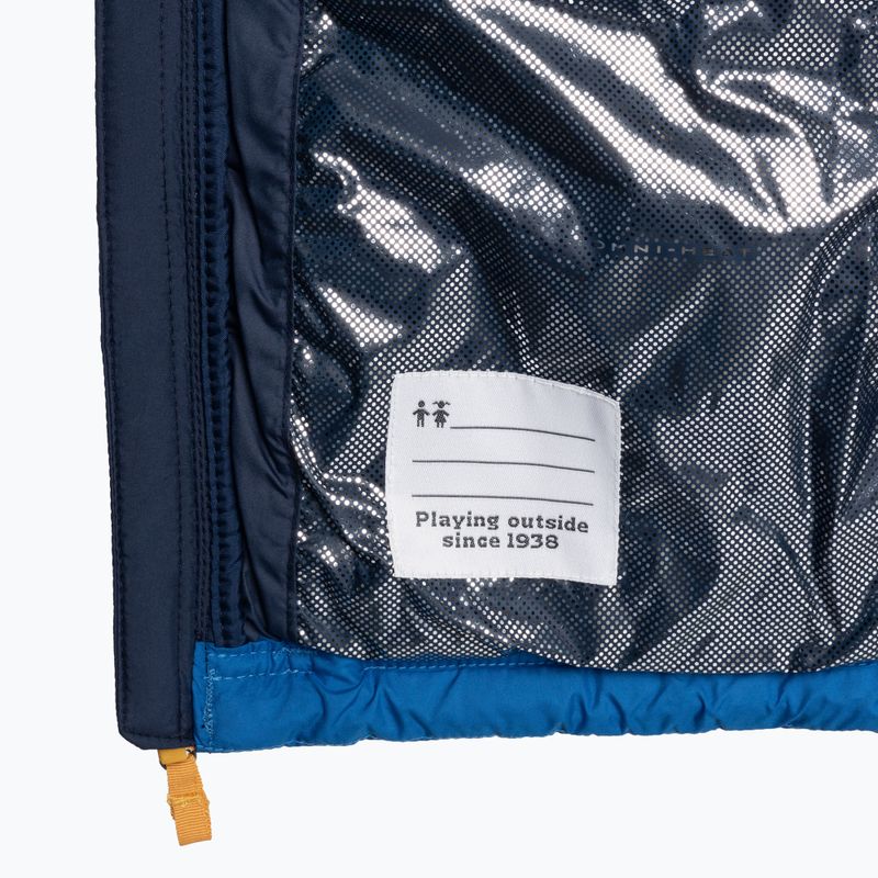 Columbia Powder Lite Hooded šviesiai indigo/collegiate navy pūkinė striukė vaikams 4