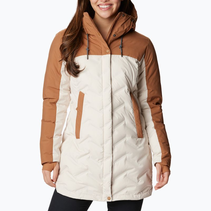 Columbia Mountain Croo II Mid Down moteriška striukė chalk/camel brown