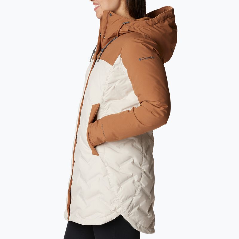 Columbia Mountain Croo II Mid Down moteriška striukė chalk/camel brown 3