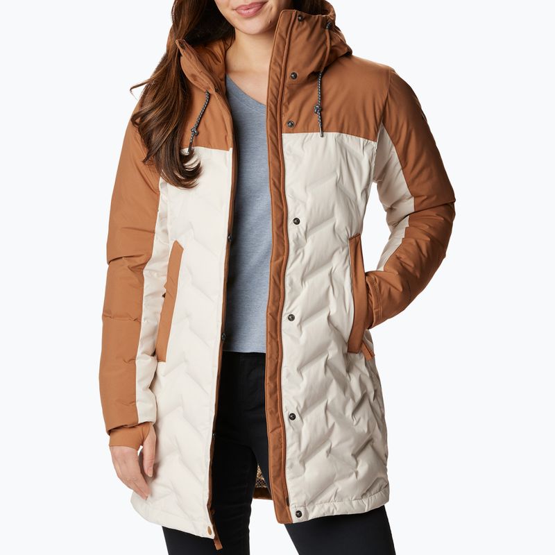 Columbia Mountain Croo II Mid Down moteriška striukė chalk/camel brown 4