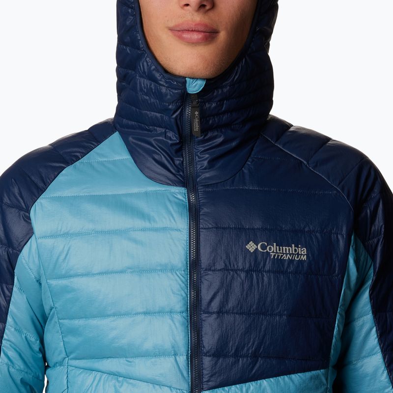 Vyriška pūkinė striukė Columbia Platinum Peak su gobtuvu shasta/collegiate navy 6