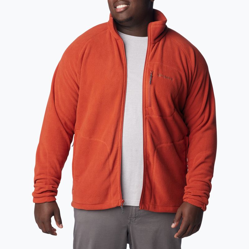 Vyriškas žygio džemperis Columbia Fast Trek II wrap red 2