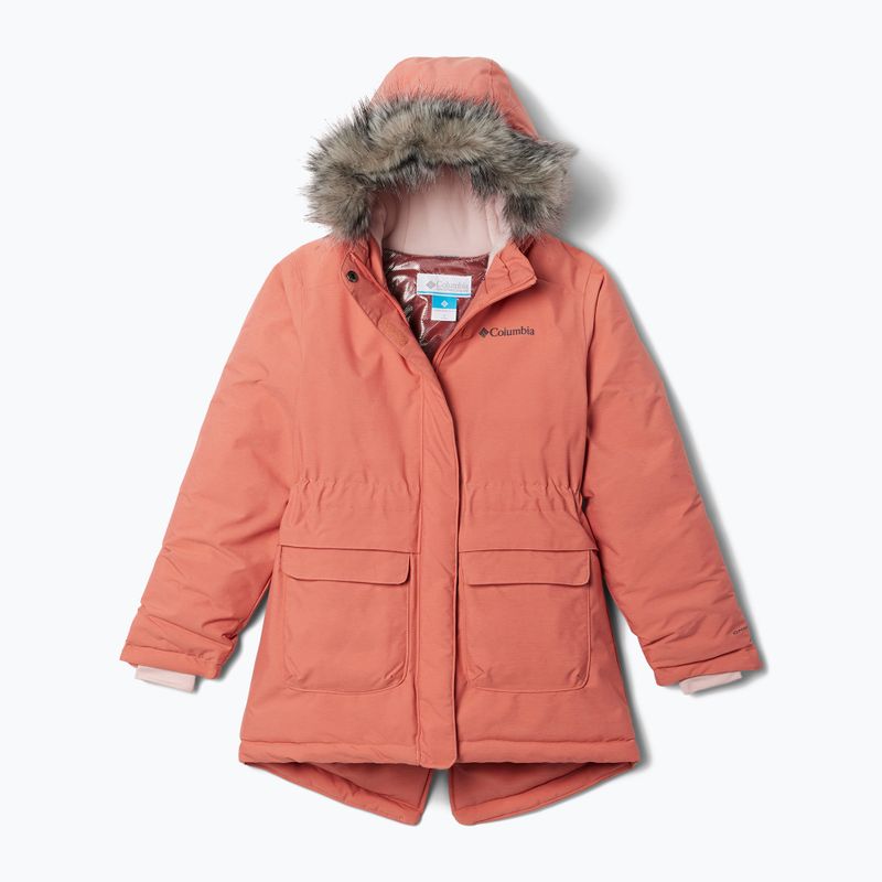 Columbia Nordic Strider vaikiška pūkinė striukė faded peach heather