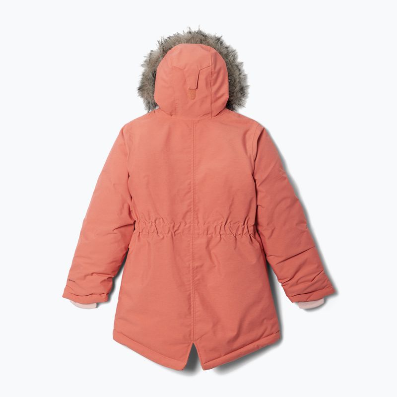 Columbia Nordic Strider vaikiška pūkinė striukė faded peach heather 2