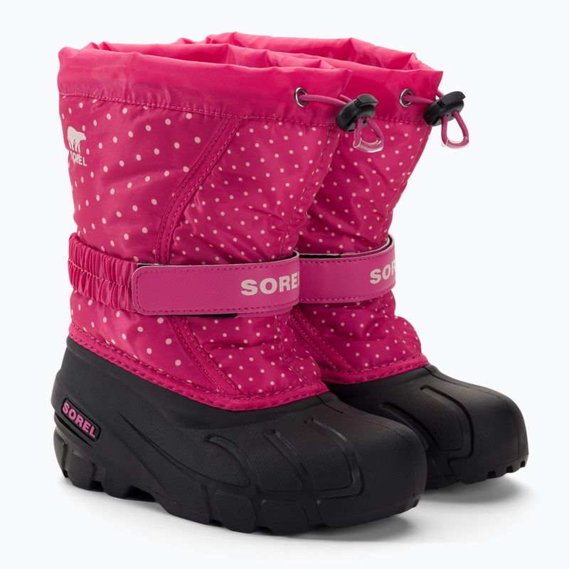 Sorel Flurry Print Girls fuchsia fizz/black vaikiški trekingo batai 4