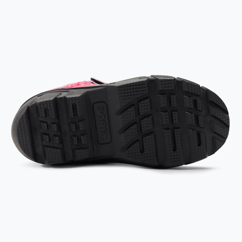 Sorel Flurry Print Girls fuchsia fizz/black vaikiški trekingo batai 5
