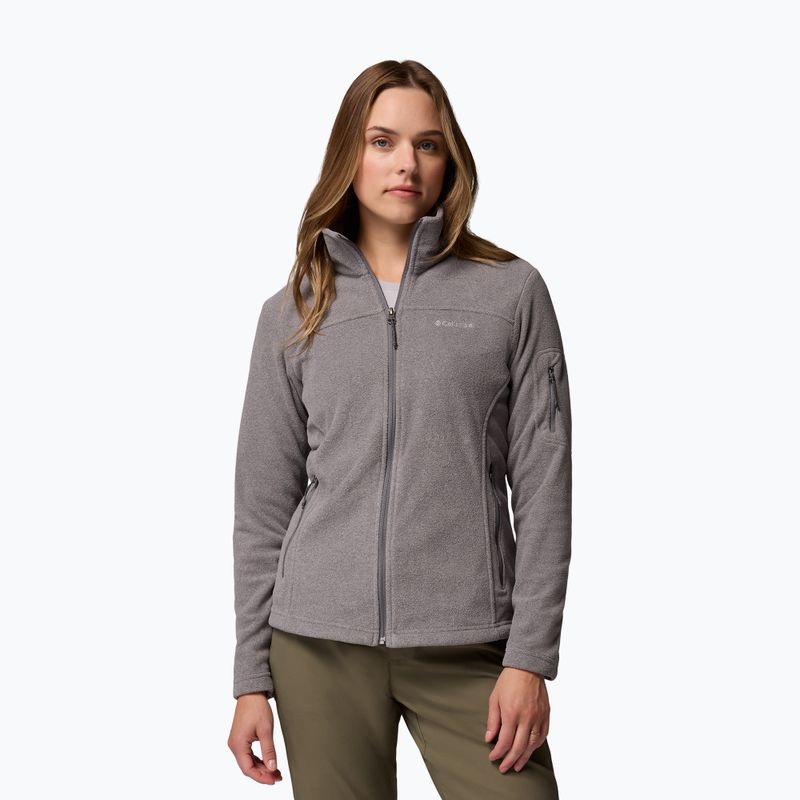 Moteriškas flisinis džemperis Columbia Fast Trek II city grey heather/city grey