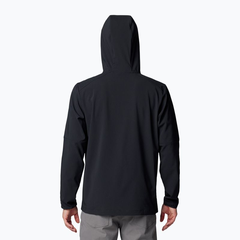 Vyriškas žygio džemperis Columbia Tech Softshell Hoodie black 2