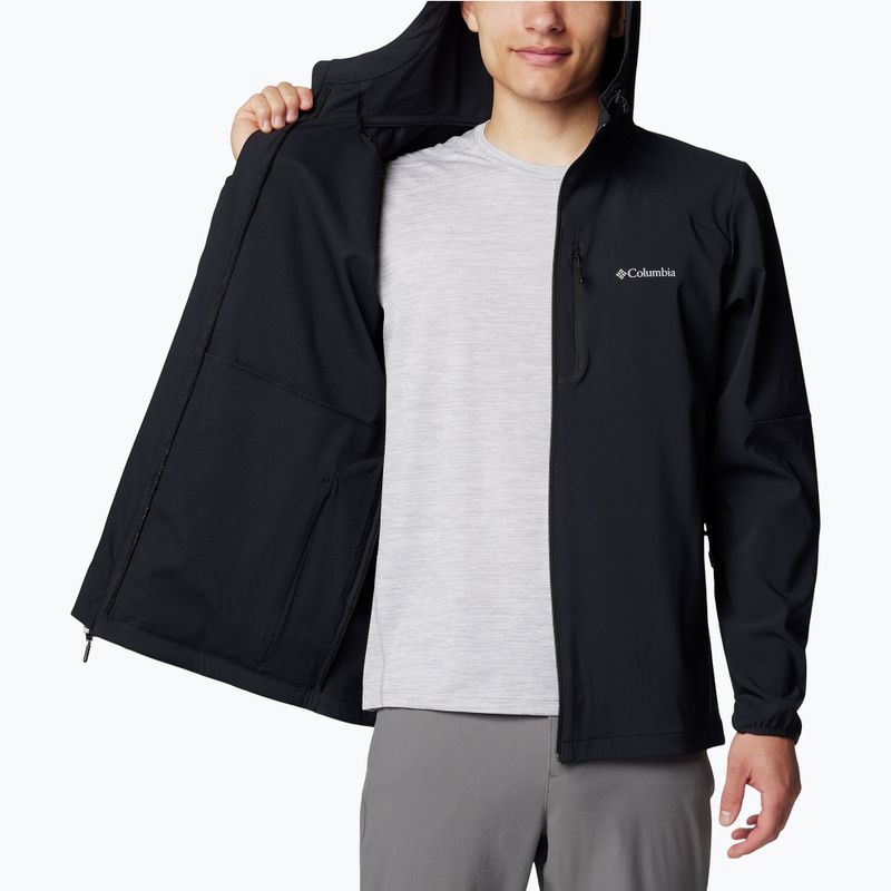Vyriškas žygio džemperis Columbia Tech Softshell Hoodie black 5