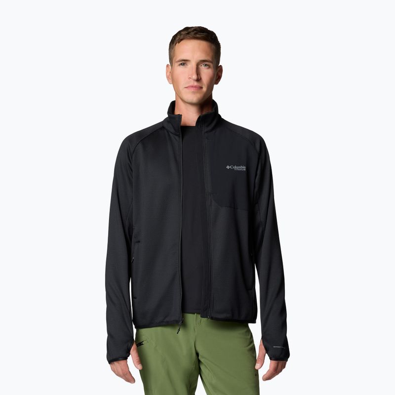 Vyriškas žygio džemperis Columbia Triple Canyon Grid Fleece Full Zip II black 5