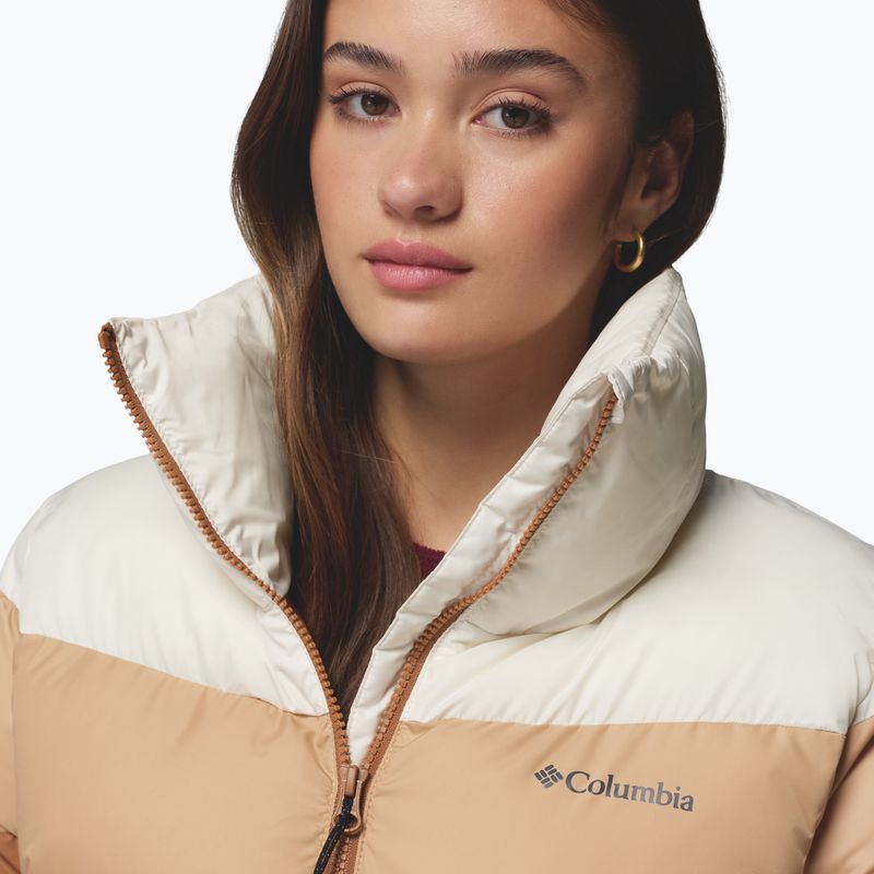 Moteriška pašiltinta striukė Columbia Puffect II Colorblock camel brown/canoe/chalk 6