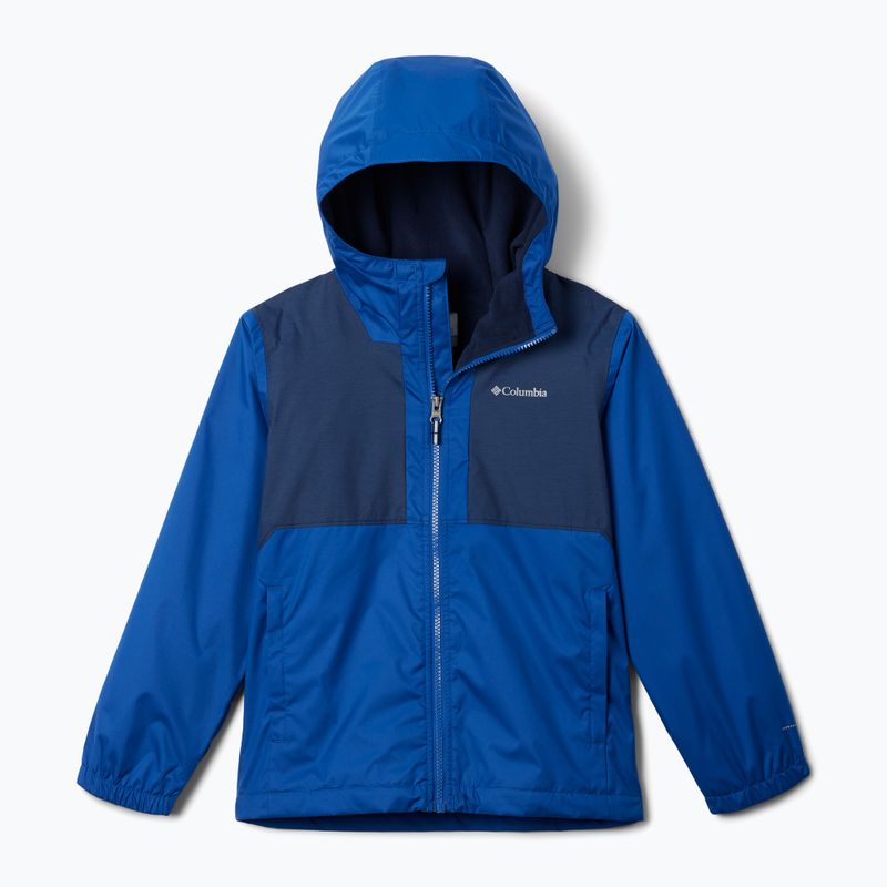 Vaikiška striukė nuo lietaus Columbia Rainy Trails II Fleece mountain blue/ collegiate navy slub