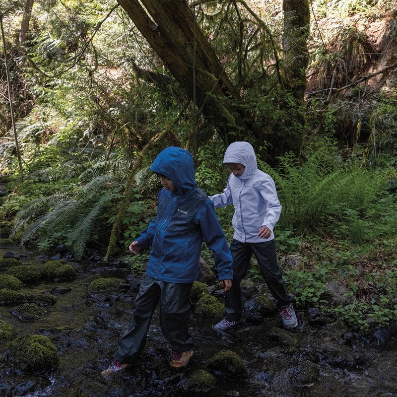 Vaikiška striukė nuo lietaus Columbia Rainy Trails II Fleece mountain blue/ collegiate navy slub 10