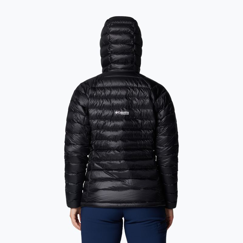 Columbia moteriška pūkinė striukė Arctic Crest Down Hooded black 3