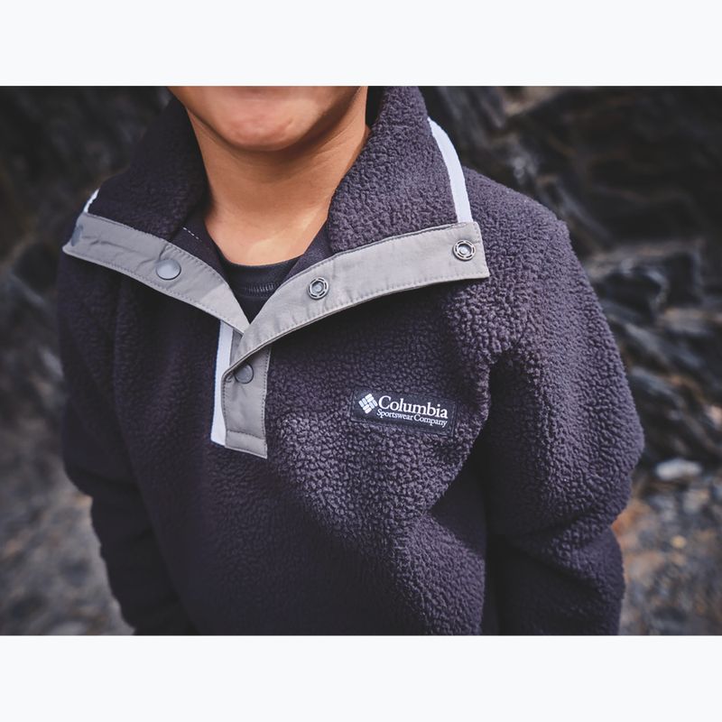 Vaikiškas flisinis džemperis Columbia Halvetia II Half Snap Fleece black/city grey 6