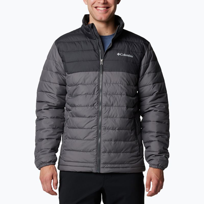 Vyriška pūsta striukė Columbia Powder Lite II city grey/ shark