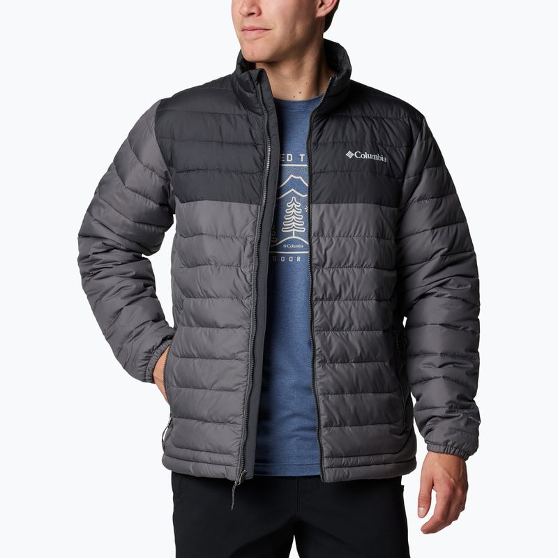 Vyriška pūsta striukė Columbia Powder Lite II city grey/ shark 4
