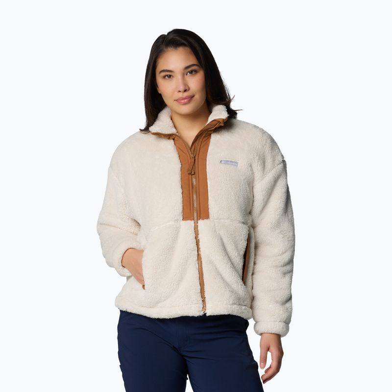 Moteriškas džemperis Columbia Boundless Discovery Sherpa Full Zip II chalk/camel brown