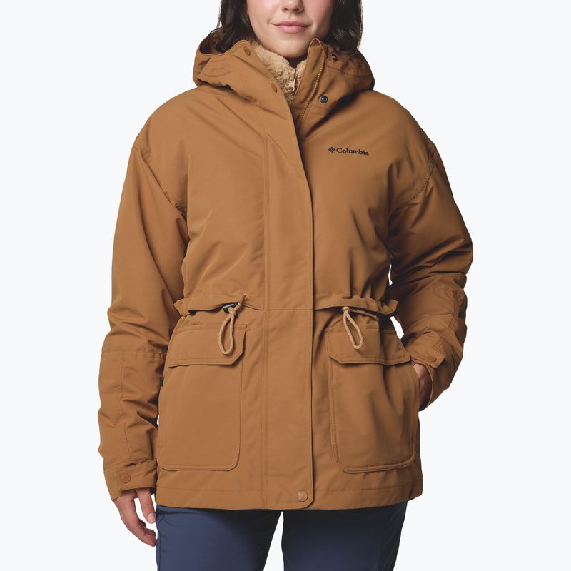 Moteriška 3-in-1 striukė Columbia Drop Ridge II Interchange camel brown