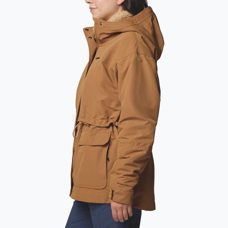 Moteriška 3-in-1 striukė Columbia Drop Ridge II Interchange camel brown 3