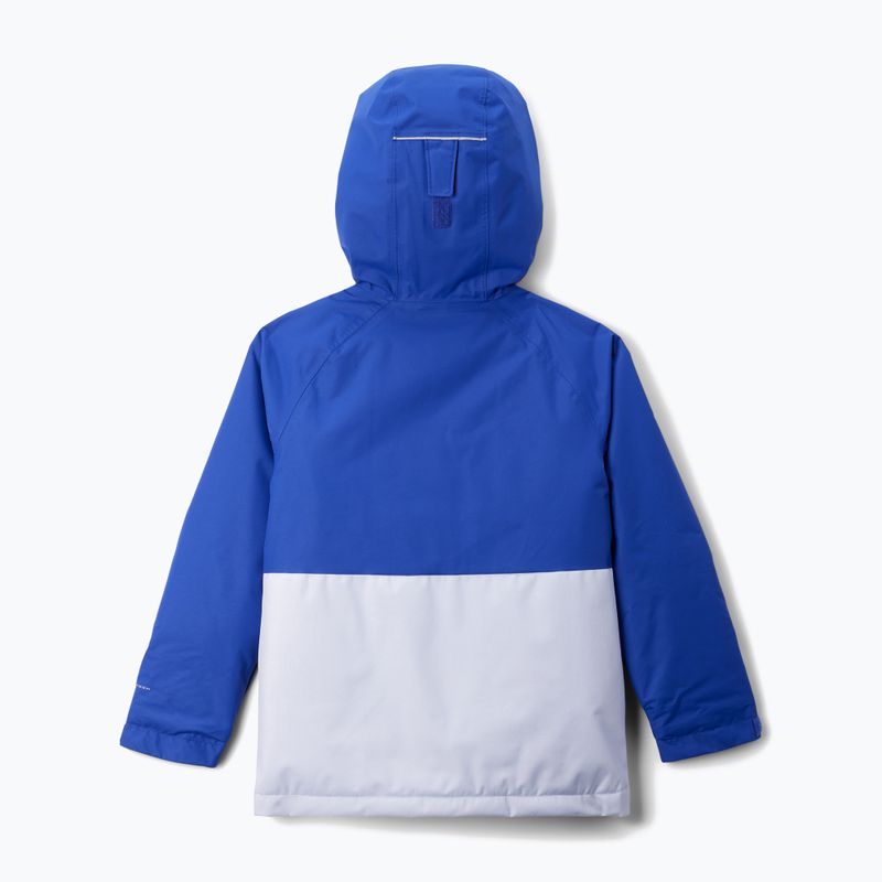 Vaikiška slidinėjimo striukė Columbia Alpine Action III snowdrift melange/clematis blue 2