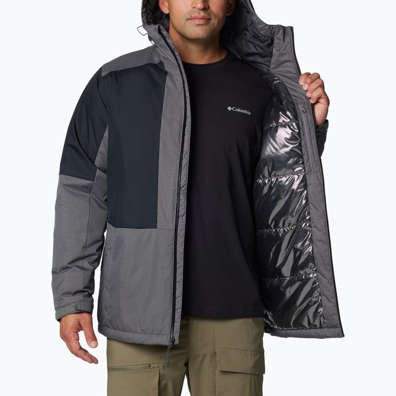 Vyriška pašiltinta striukė Columbia Point Park II Insulated city grey/black 7
