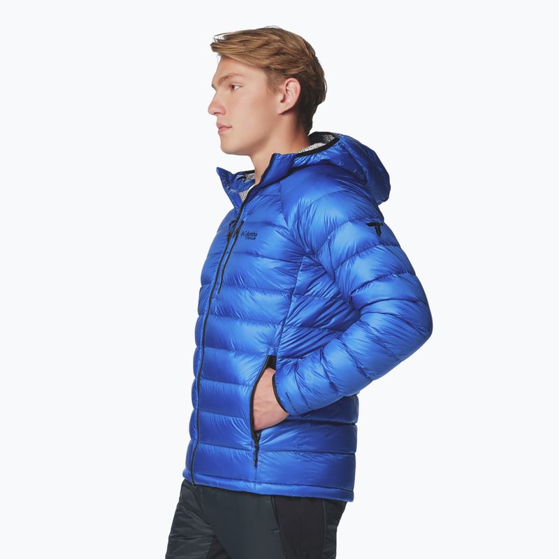 Vyriška striukė Columbia Arctic Crest Down Hooded Mountain Blue 4