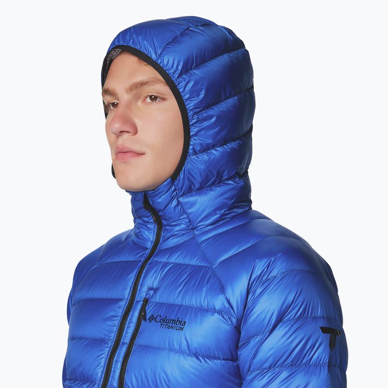 Vyriška striukė Columbia Arctic Crest Down Hooded Mountain Blue 5