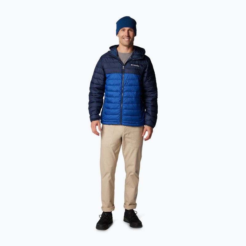 Vyriška pūsta striukė Columbia Powder Lite II Hooded mountain blue/ collegiate navy 2