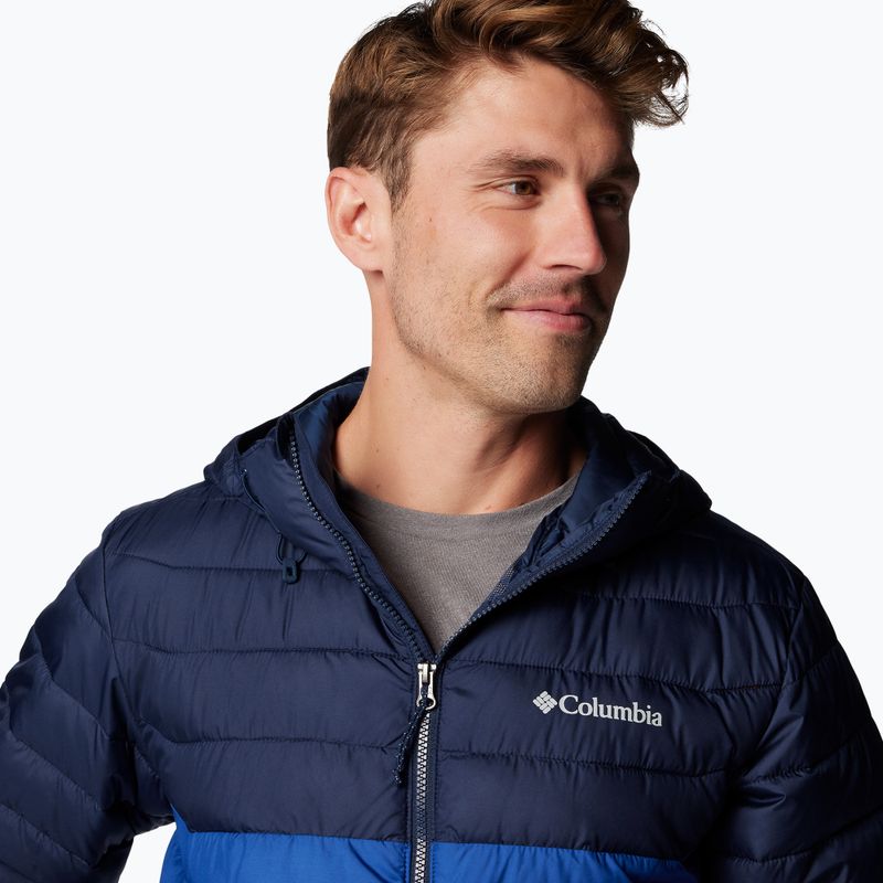 Vyriška pūsta striukė Columbia Powder Lite II Hooded mountain blue/ collegiate navy 6