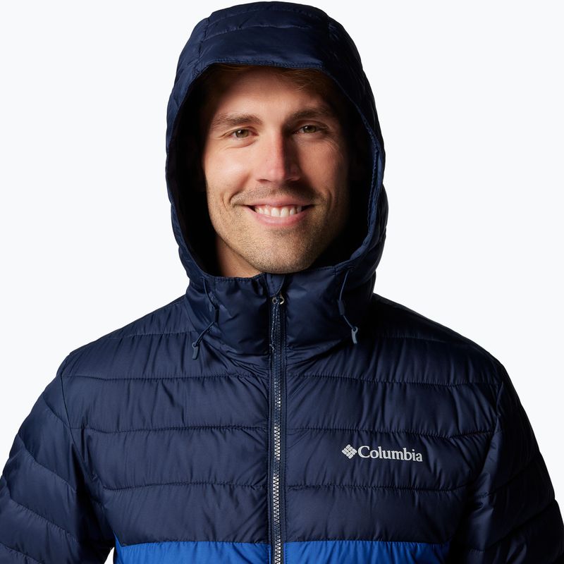 Vyriška pūsta striukė Columbia Powder Lite II Hooded mountain blue/ collegiate navy 7