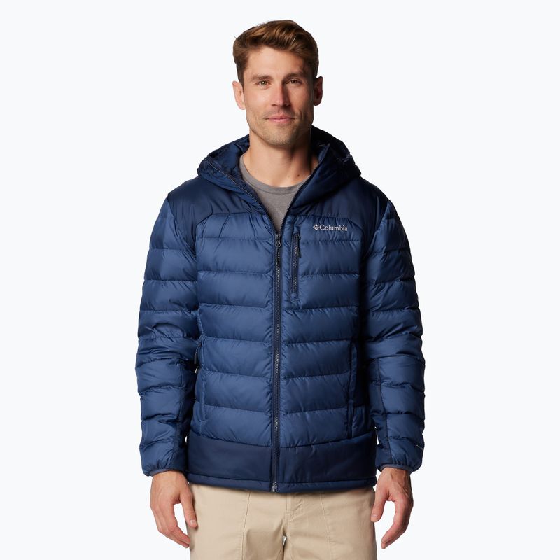 Vyriška striukė Columbia Autumn Park II Down Hooded su gobtuvu dark mountain/ collegiate navy