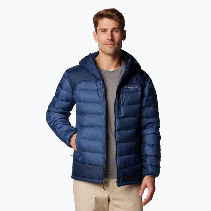 Vyriška striukė Columbia Autumn Park II Down Hooded su gobtuvu dark mountain/ collegiate navy 5