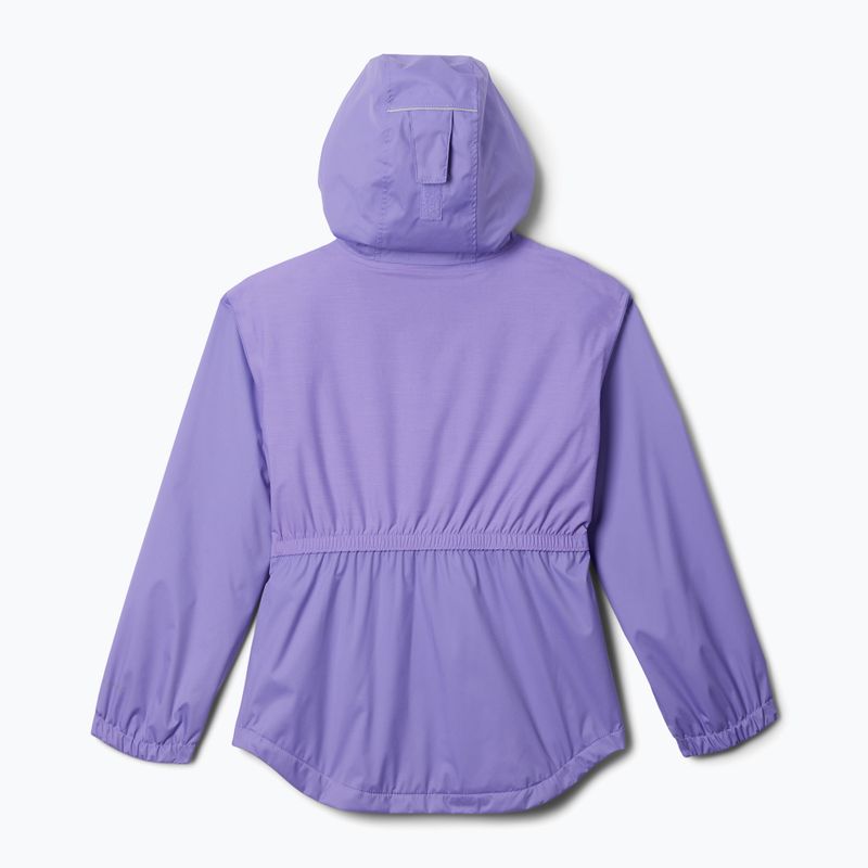 Vaikiška striukė nuo lietaus Columbia Rainy Trails II Fleece paisley purple 2