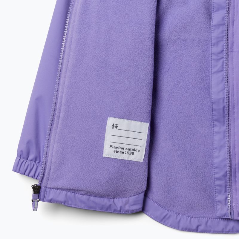 Vaikiška striukė nuo lietaus Columbia Rainy Trails II Fleece paisley purple 3